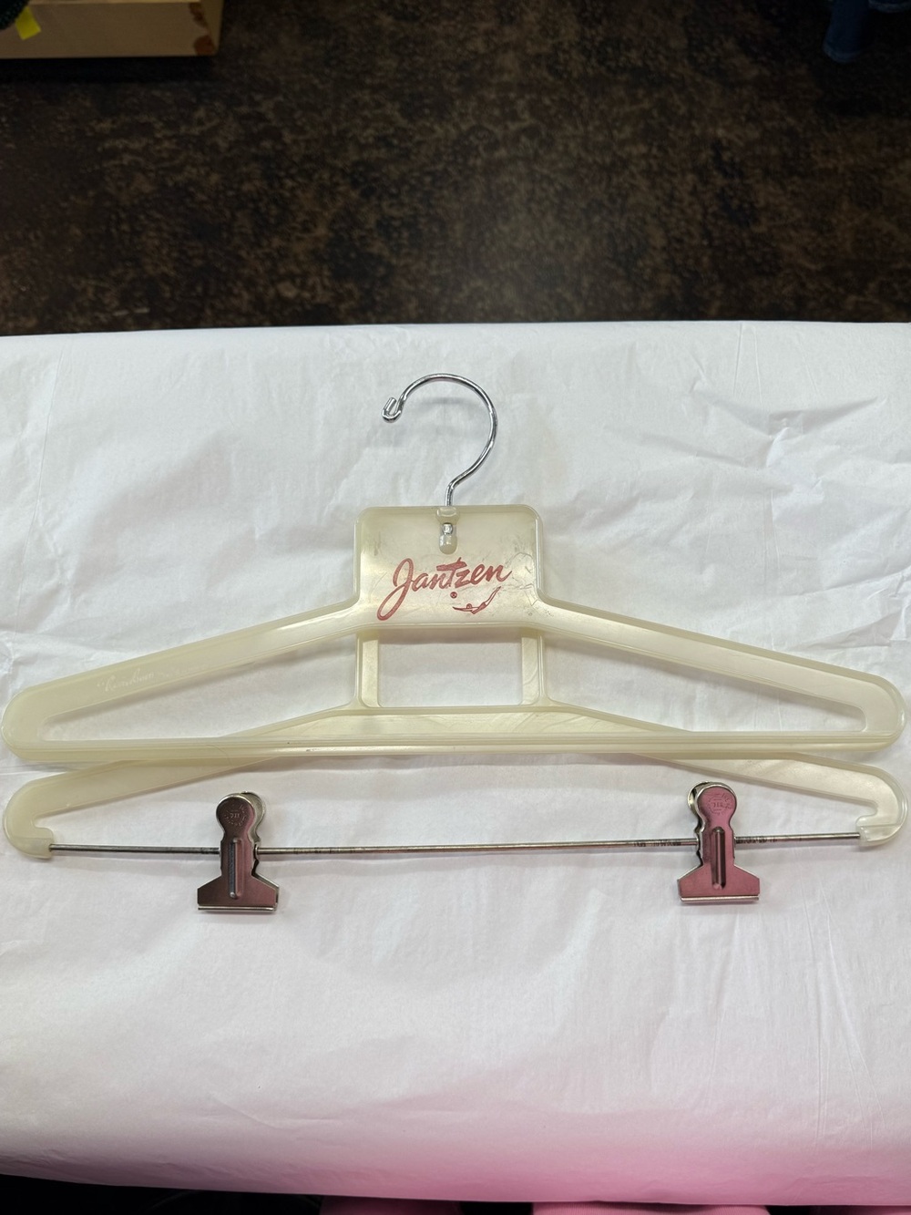 Vintage Jantzen Swimwear Advertising Store Display Hanger Diving Girl Logo